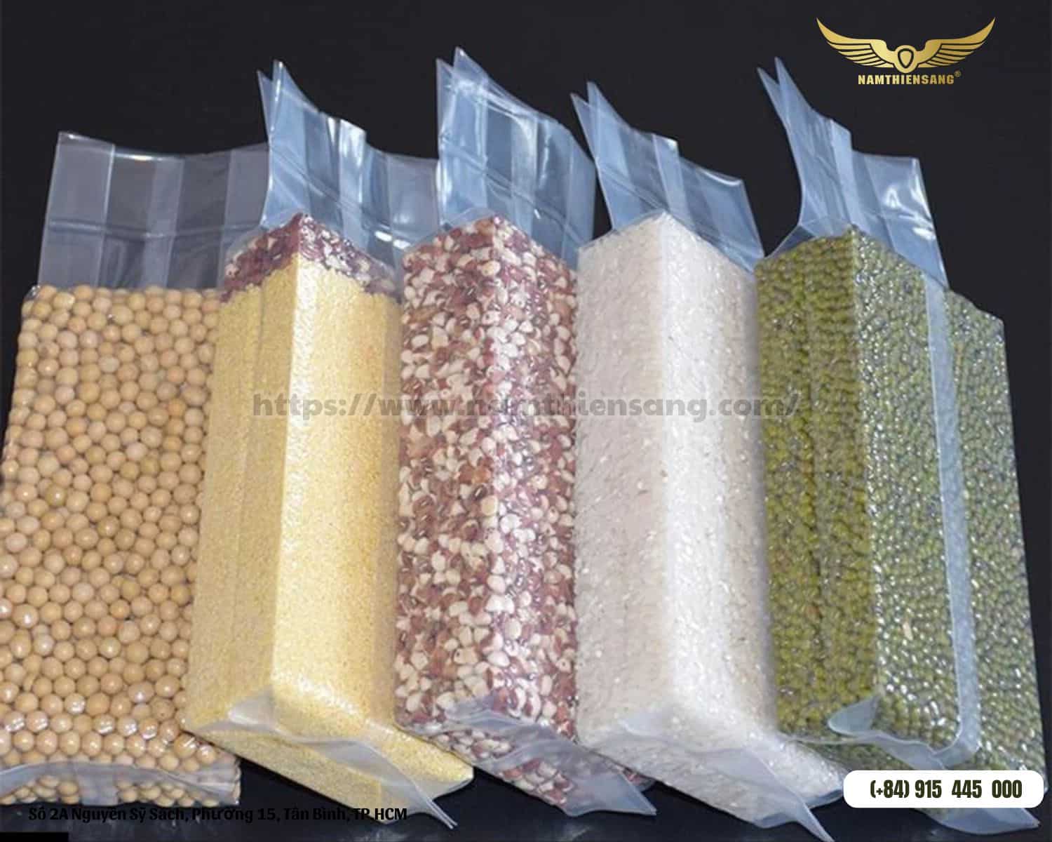 Mẫu sản phẩm được đóng gói bằng túi hút chân không